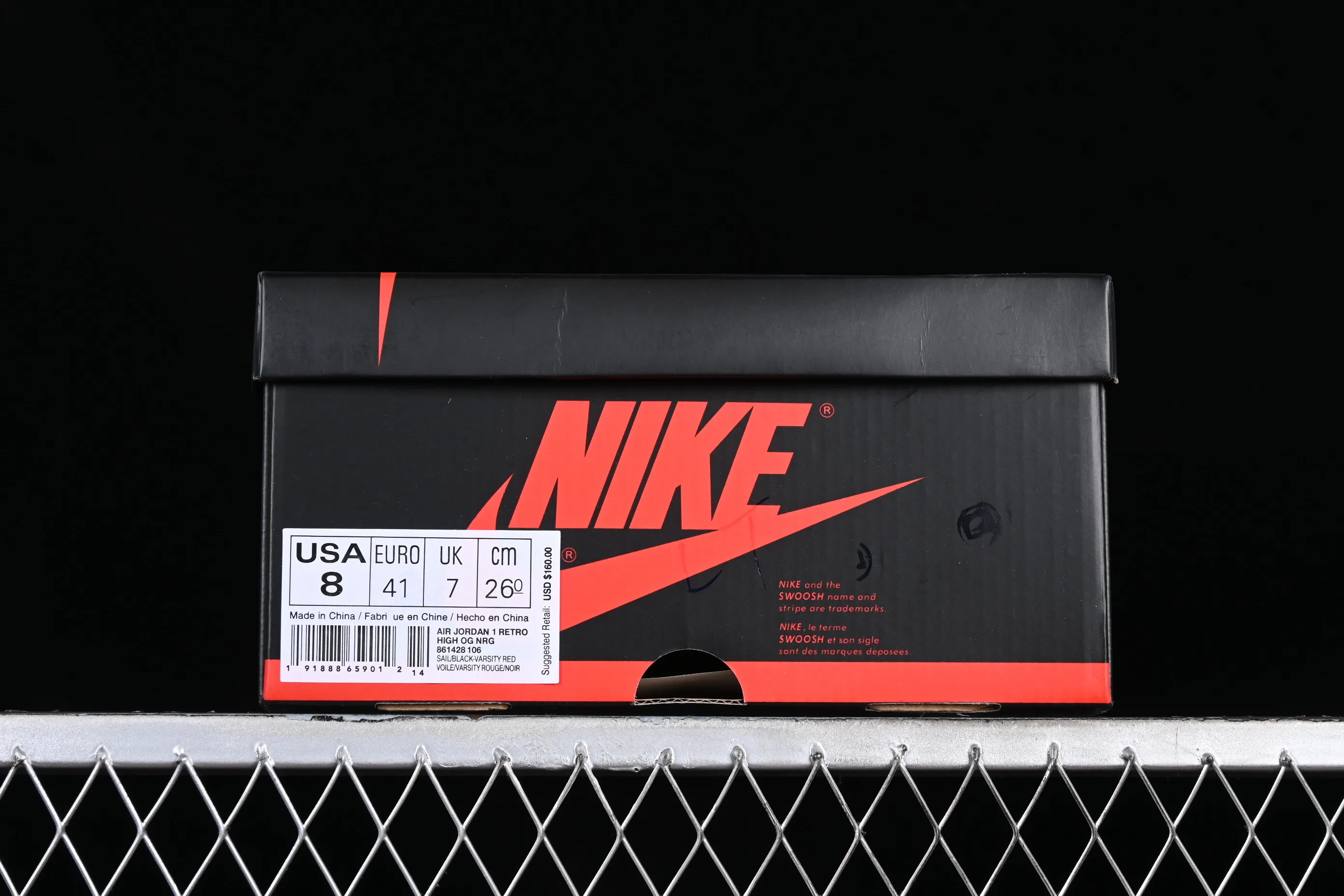 All categories Air Jordan Jordan series basketball shoes Air Jordan 1 High Air Jordan 1 Retro High OG NRG "Not For Resale" AJ1 No resale Black and white red toe 861428-106